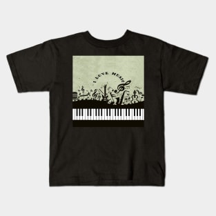 I Love Music Kids T-Shirt